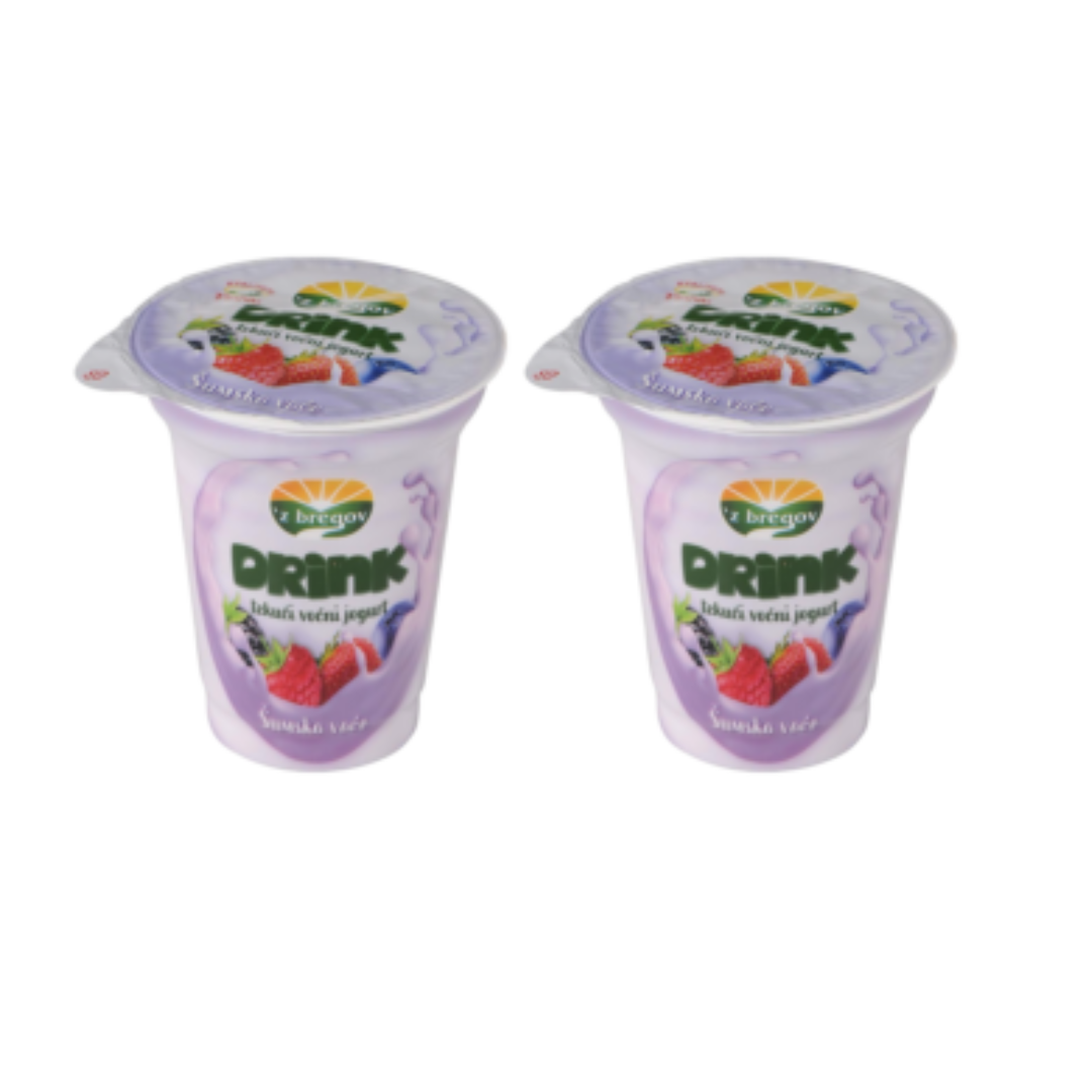 (1+1)Tekući voćni jogurt šumsko voće Zbregov 150gr