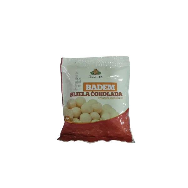 Badem bijela čokolada 100gr