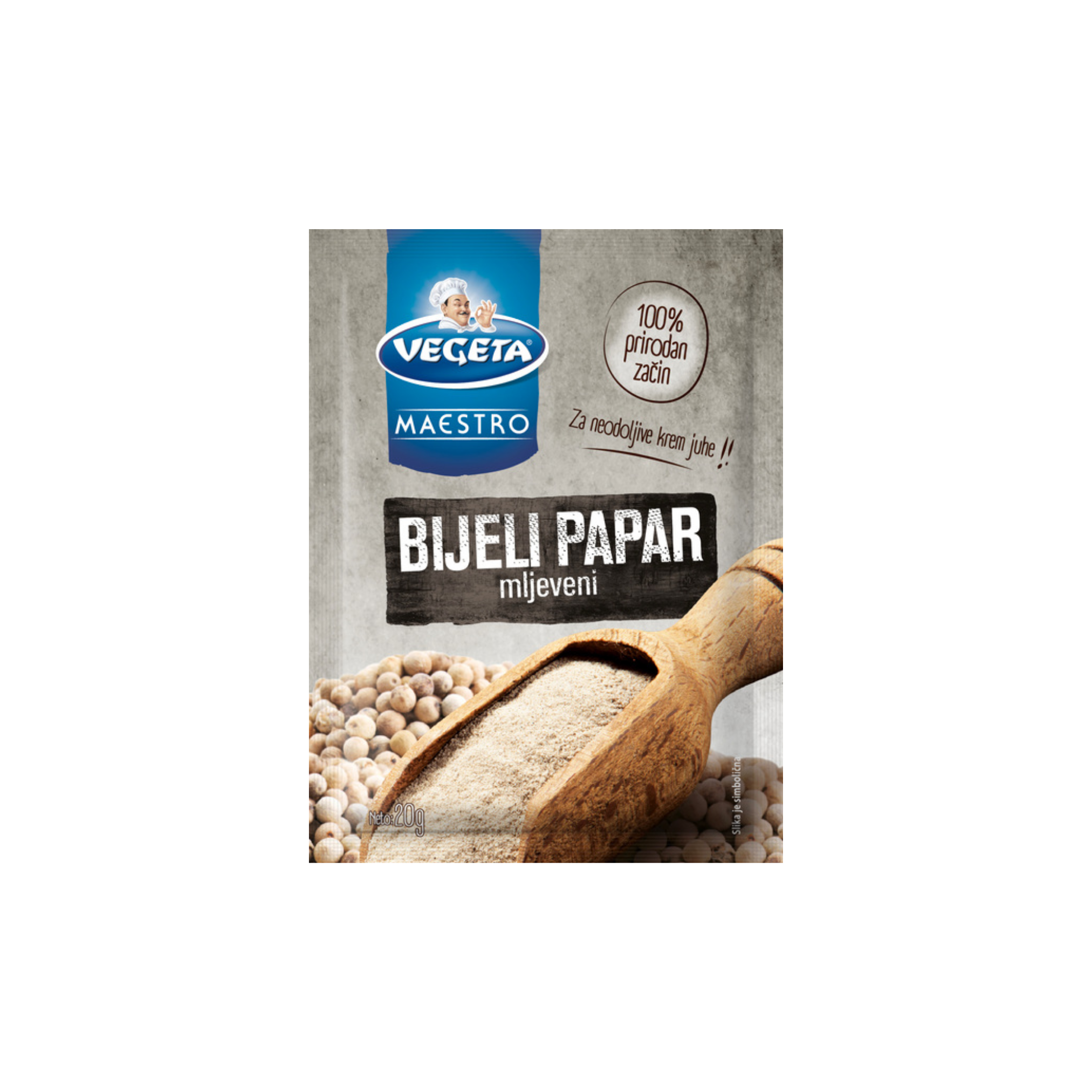 Bijeli papar mljeveni 20gr