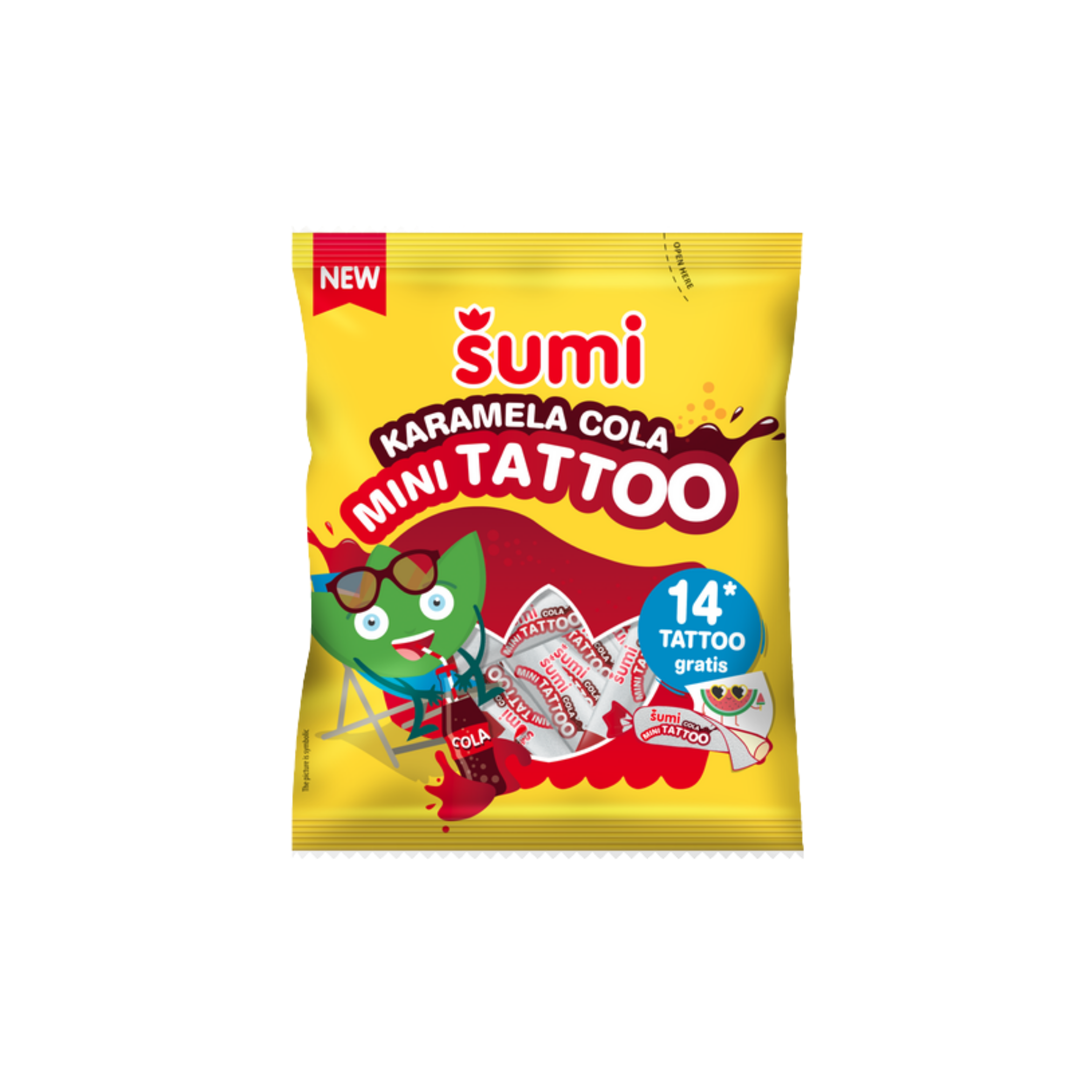Bombone karamel mini tatoo cola 80gr