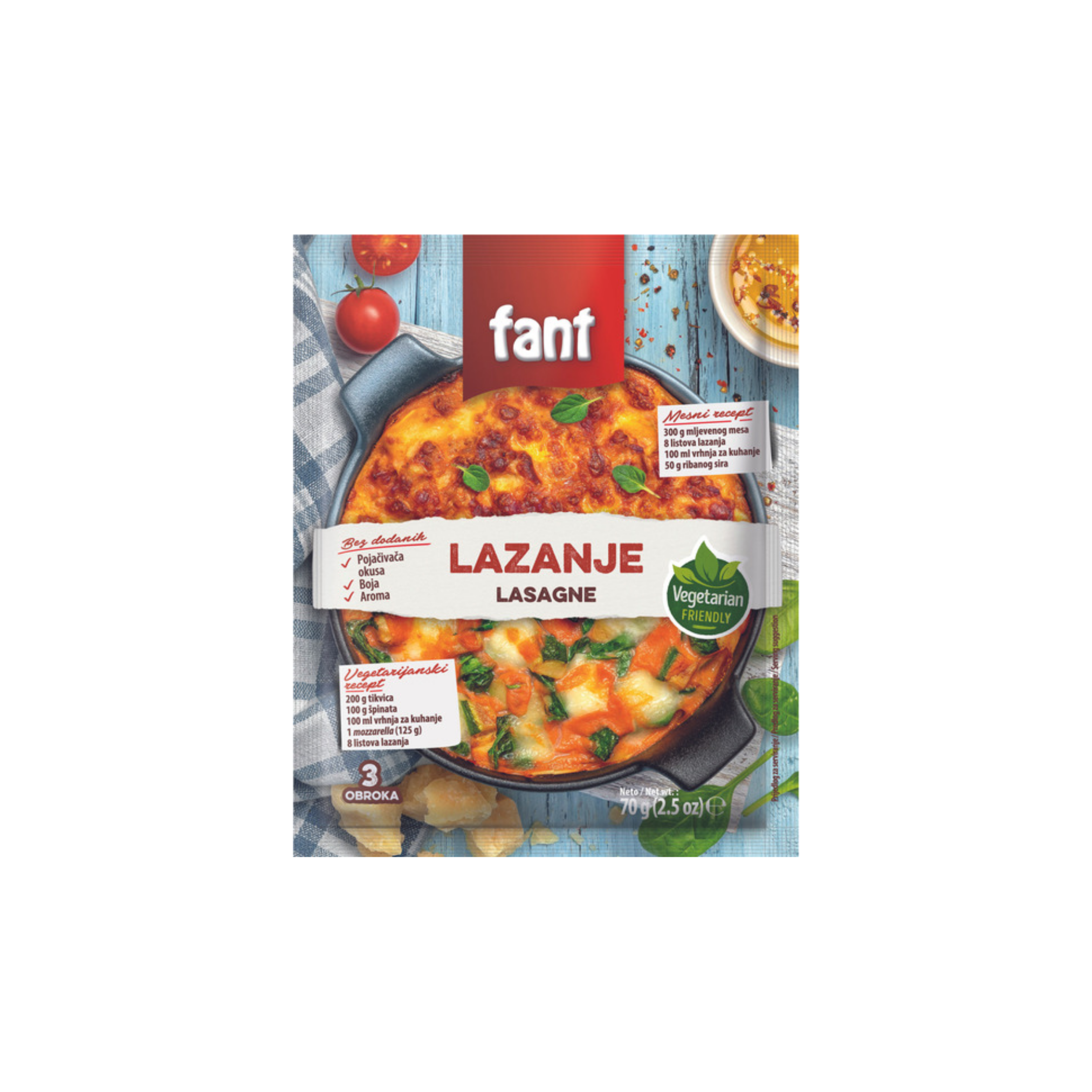 Fant za lazanje 70gr