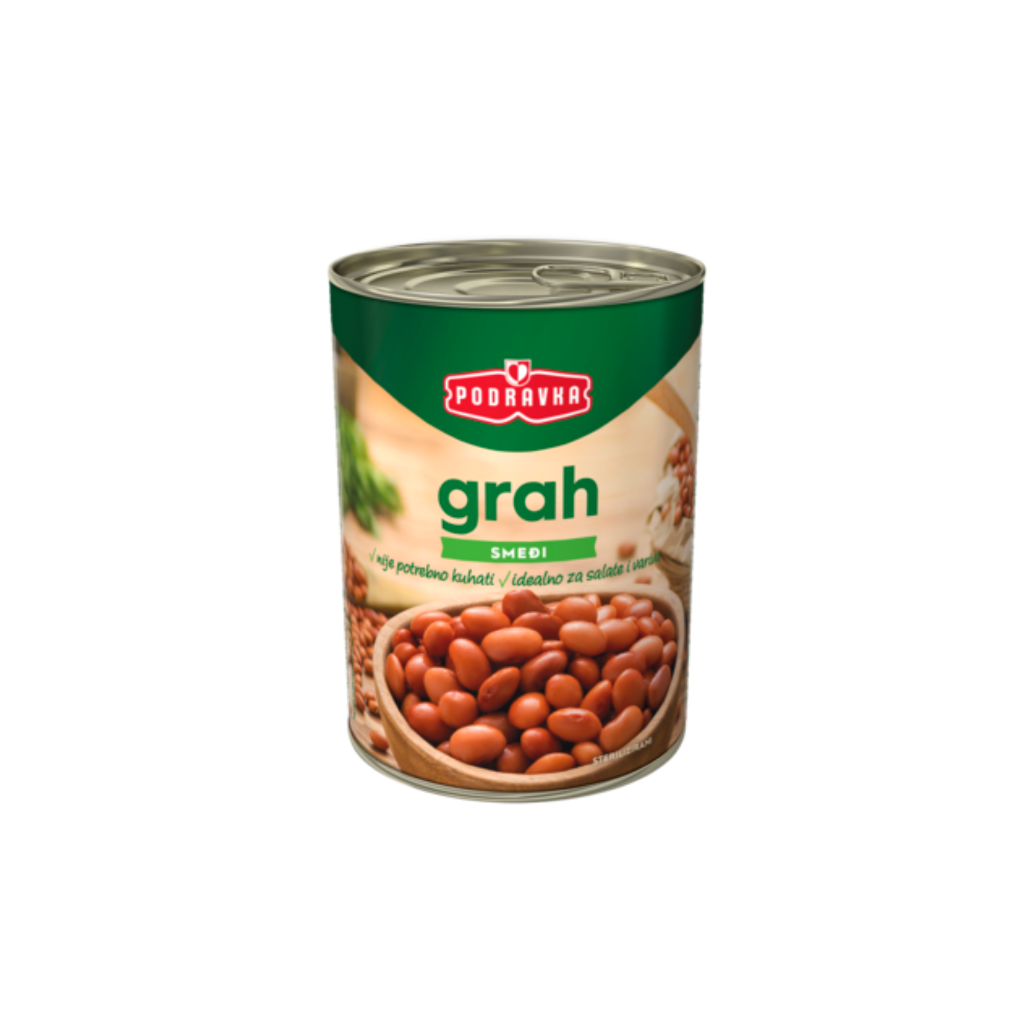 Grah smeđi 400gr konzerva Podravka