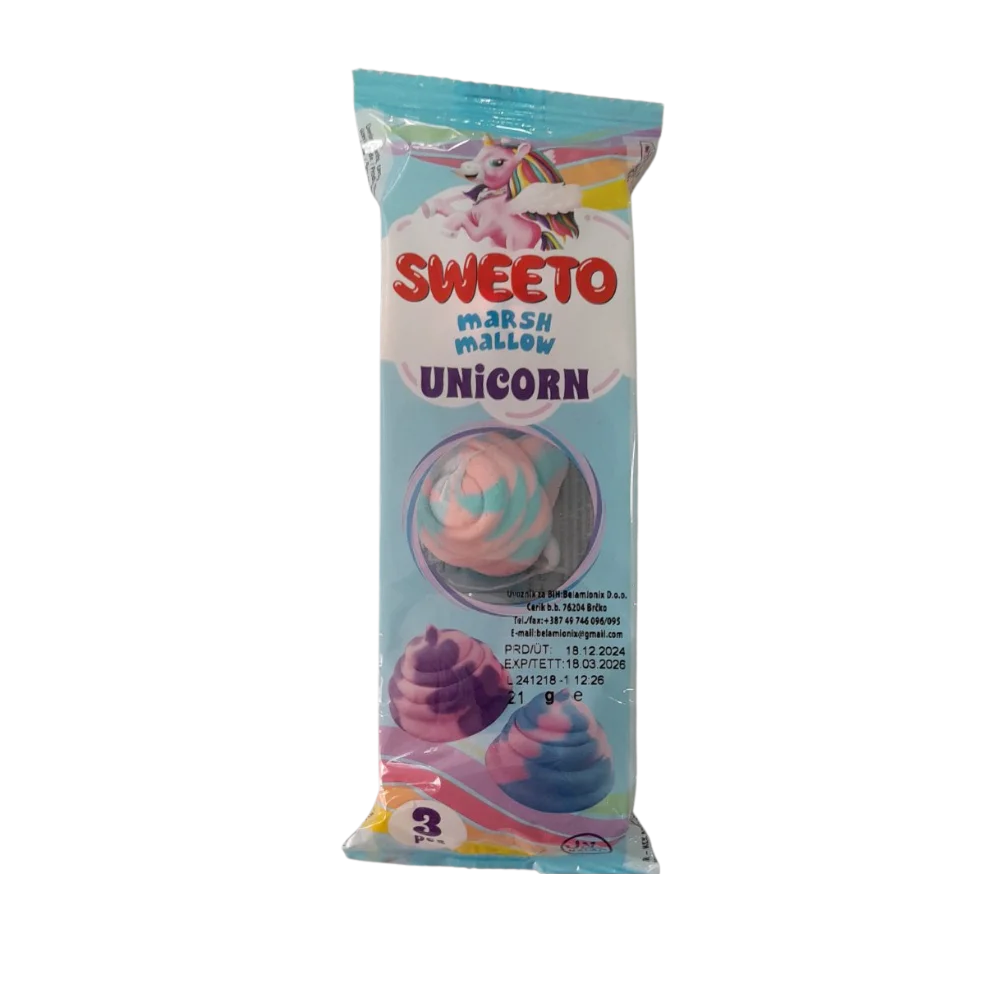 Bombone marshmallows unicorn SWE 21g