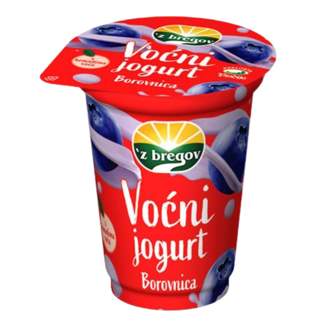 Voćni jogurt Borovnica 400g 'z bregov