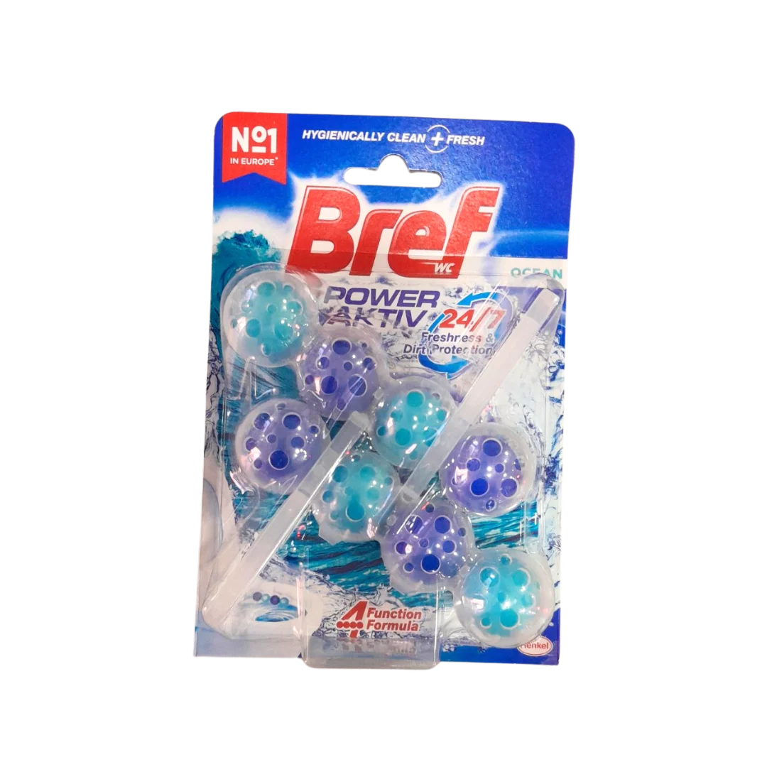 Osvježivač za wc šolju Bref power aktiv ocean 2x50g