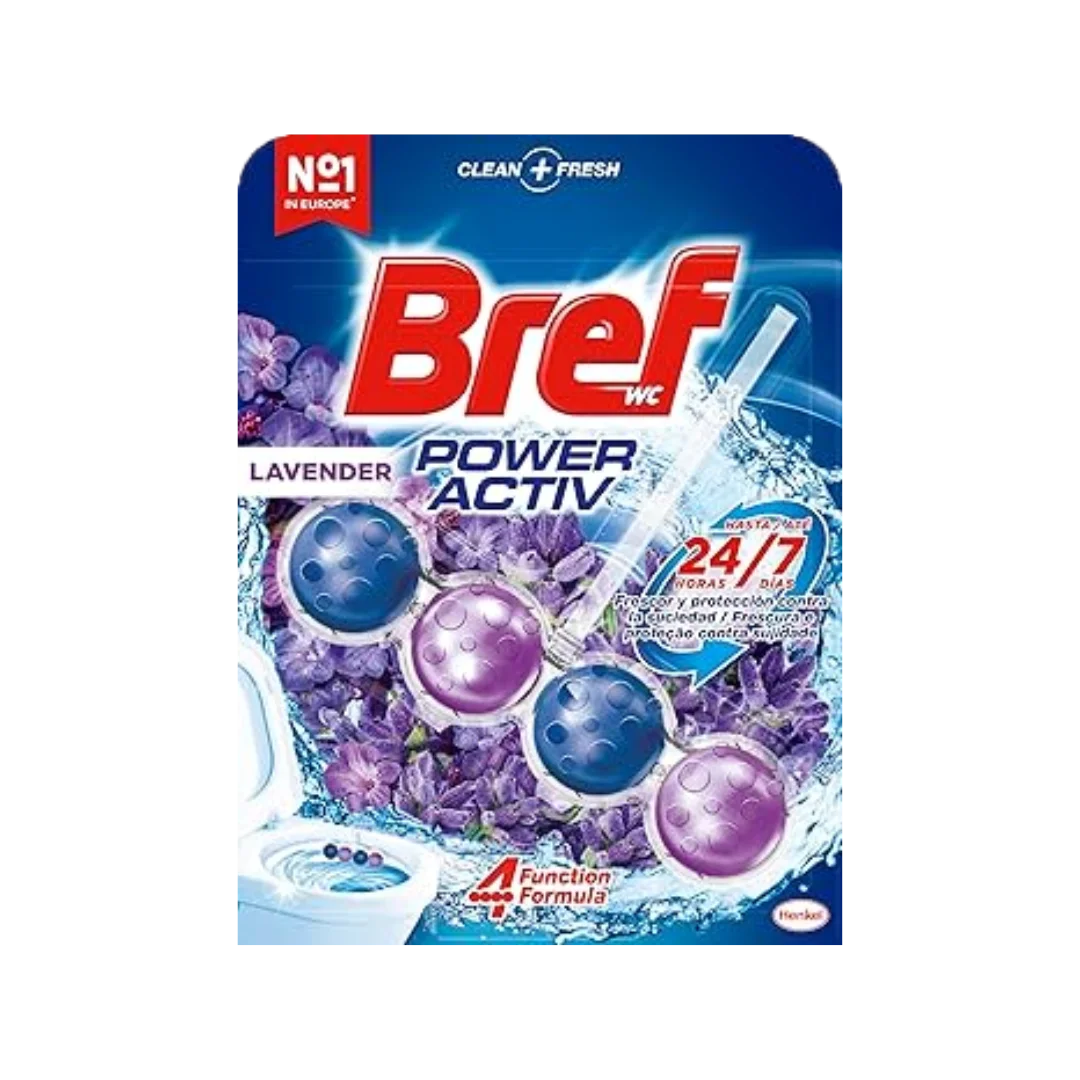 Osvježivač za wc šolju Bref power aktiv Lavander 2x50g