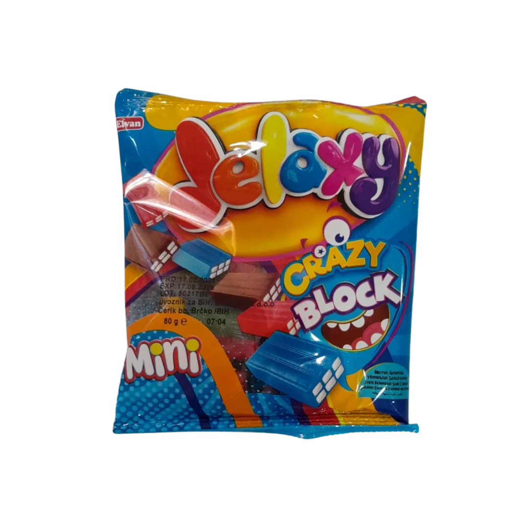 Jelaxy mini crazy block 80g Elvan
