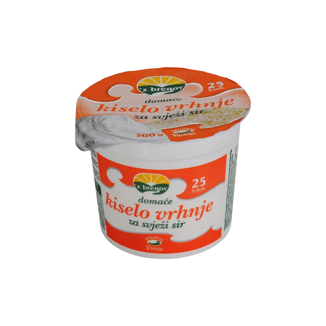 Kiselo vrhnje za svježi sir 300g ‘z Bregov
