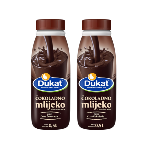 (1+1) - Čokoladno mlijeko crna čokolada 0,5L Dukat