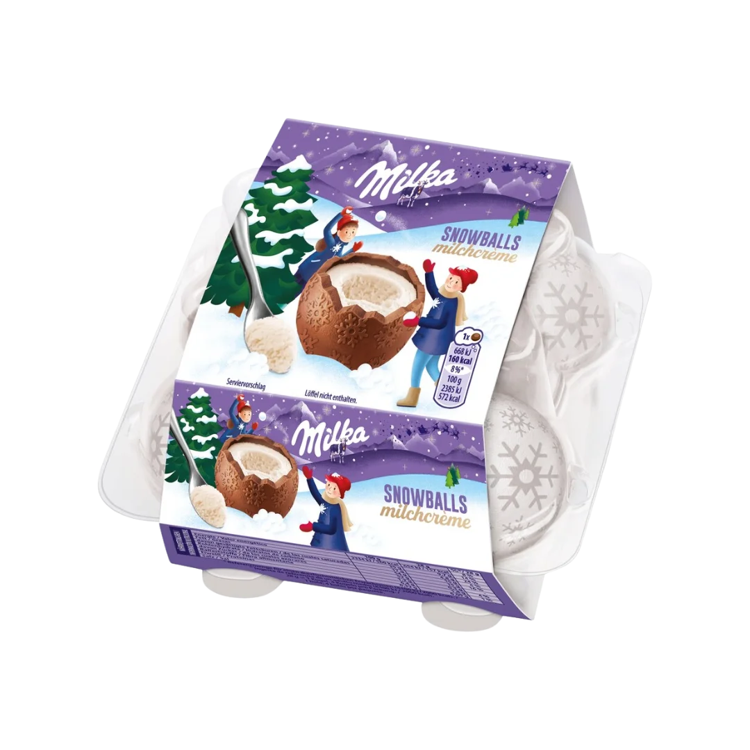 Milka snowballs Milchcreme
