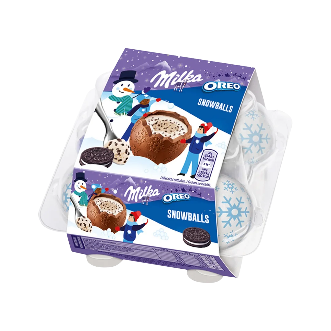 Milka snowballs Oreo