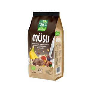Bio voćni musli 6 vrste žitarica čokolada Heko Food 500g